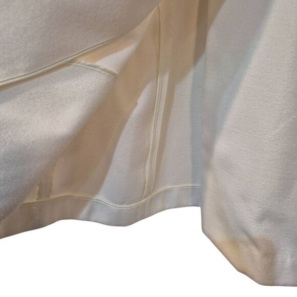 Chico's Women's Off White Poly/Rayon/Spandex Fleece Button Front Jacket - Picture 9 of 12